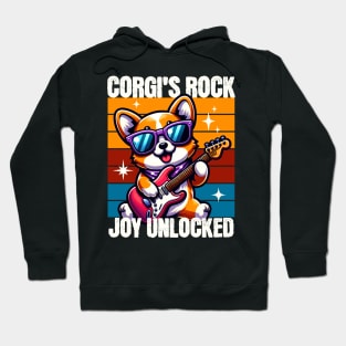 Corgi's Rock Joy Unlocked Hoodie